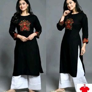 Women kurti set with palazzo